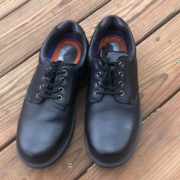 Dr. Scholls Careers Dave Men's Black Leather - Picture 1 of 11